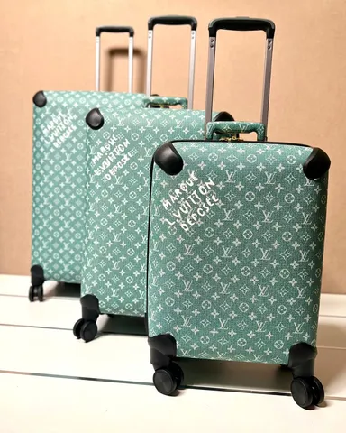 Louis Vuitton LV monogram-style hardside luggage set