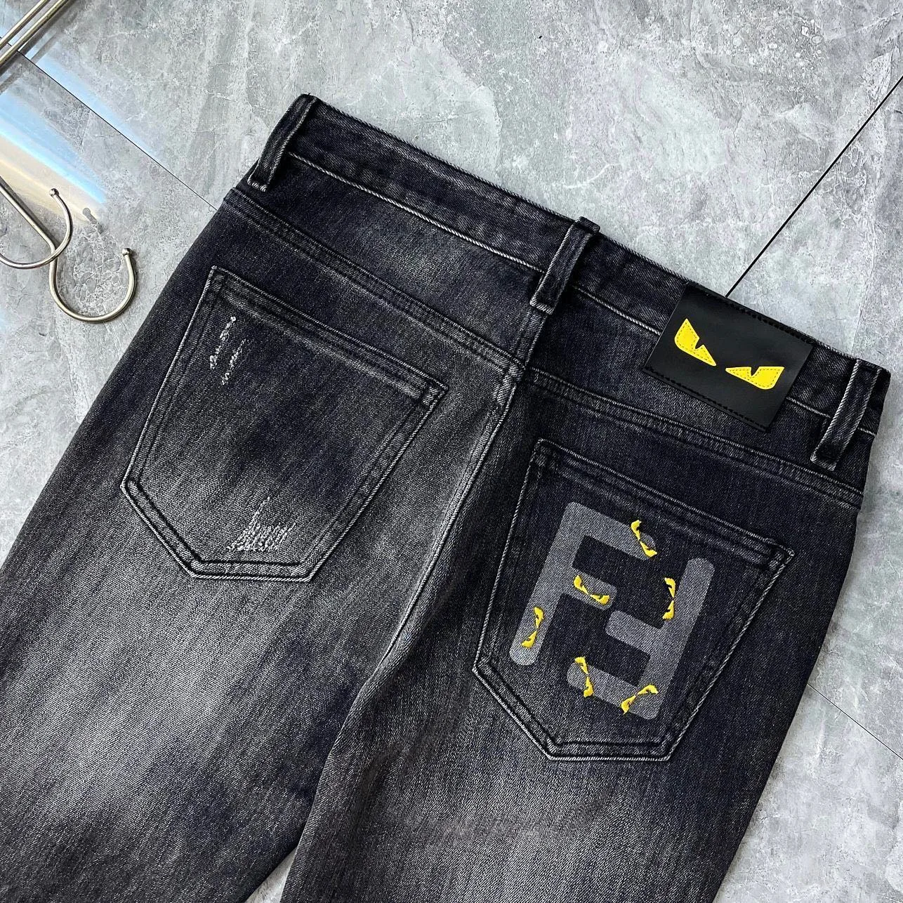 Fendi FF-logo denim jeans photo 1