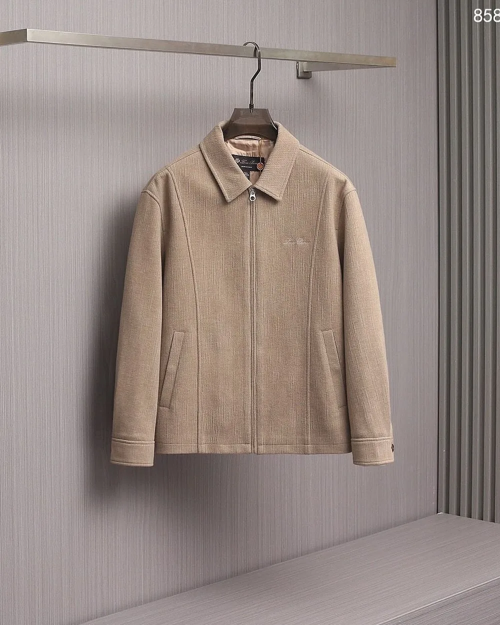 Loro Piana beige/camel short zip jacket photo 1