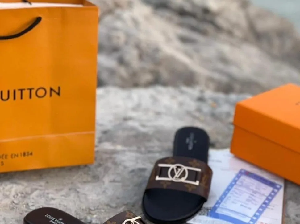 Louis Vuitton monogram slide photo 1