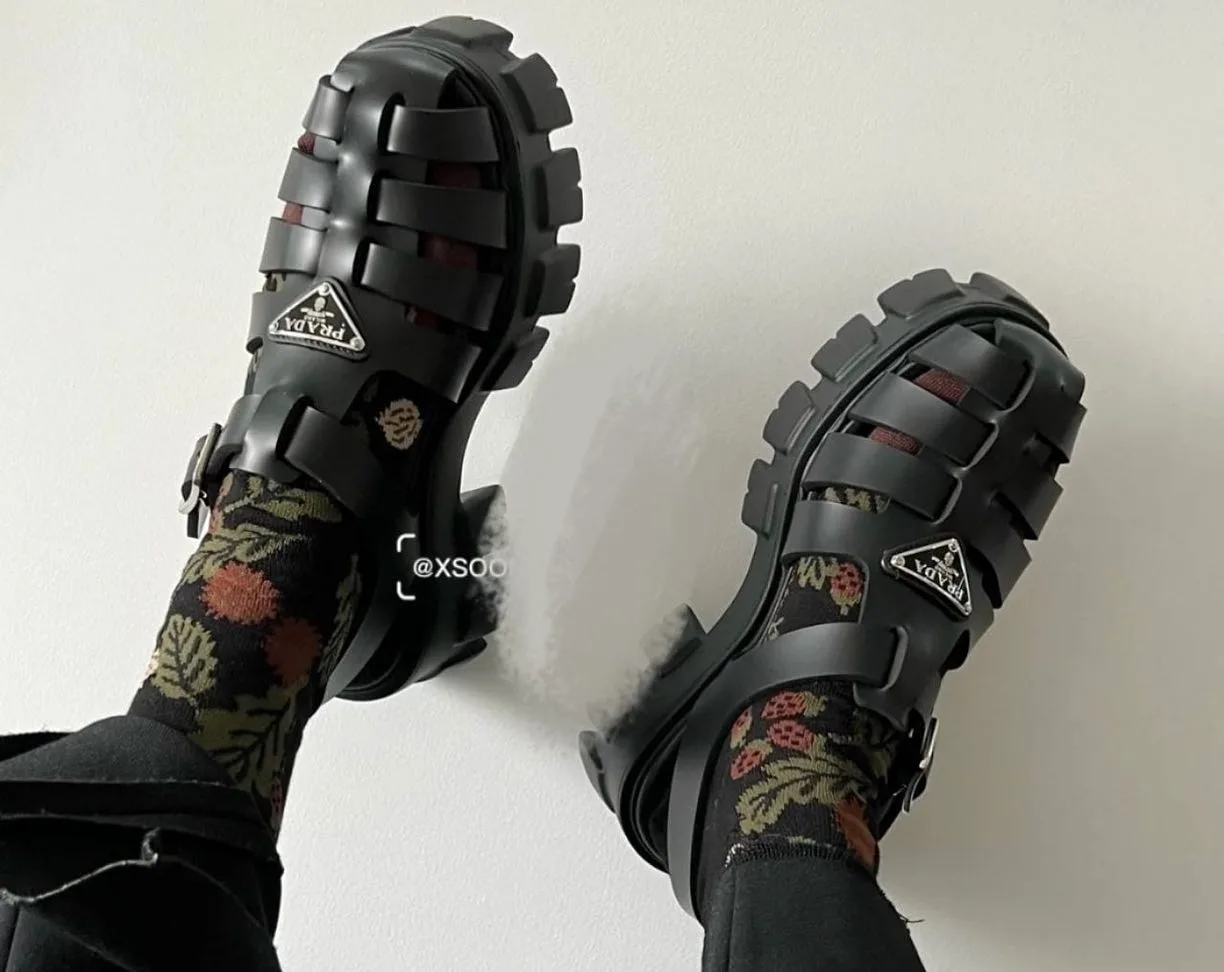 Prada lace-up combat boot photo 1