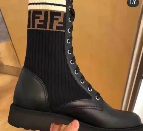 Fendi FF sock boot