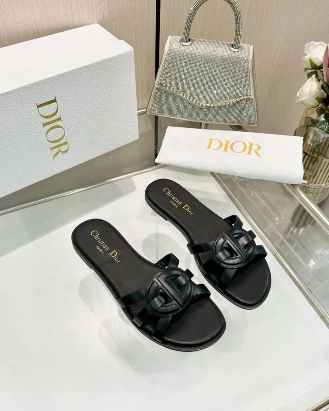 Dior CD flat slide sandal photo 1