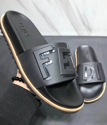 Fendi F-E-N-D-I rubber slide
